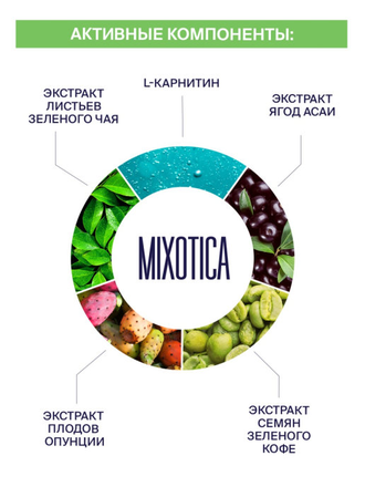 Mixotica напиток растворимый для снижения веса (5 упаковок).