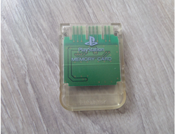 Карта памяти для PlayStation 1 ОРИГИНАЛ MADE IN JAPAN (Прозрачная)