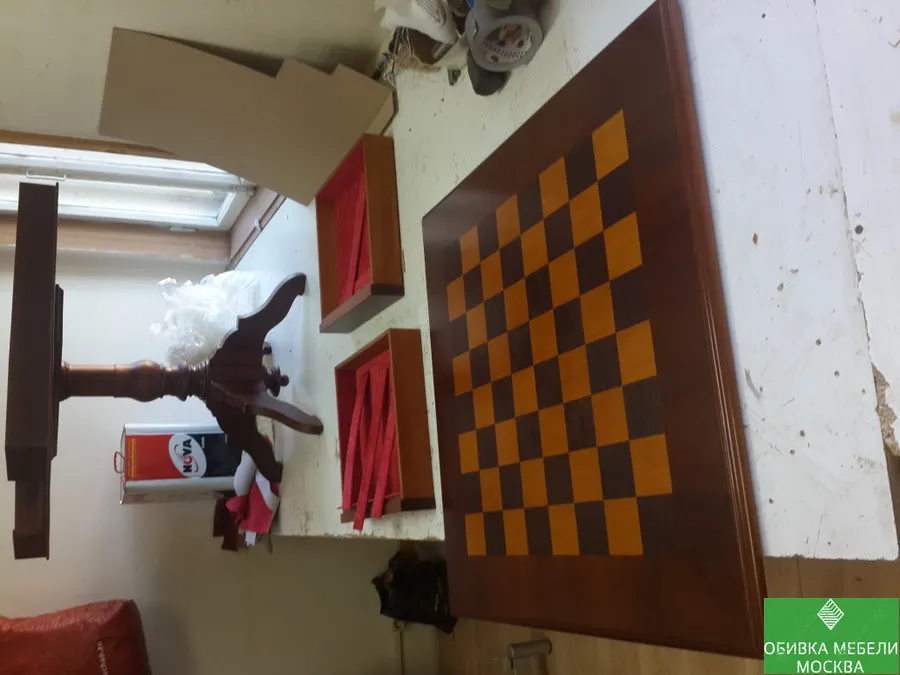 Поклейка ткани бархат 