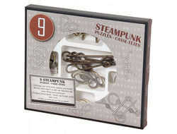 Набор из 9 головоломок Steampunk Puzzles (серый)