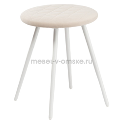 ФТ007 Табурет кухонный Йорк (белый муар). Размер: 360*445*360.