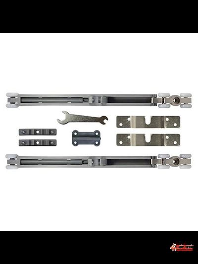 Ролики и ограничители для откатных дверей для дверей до 50 кг с двумя доводчиками