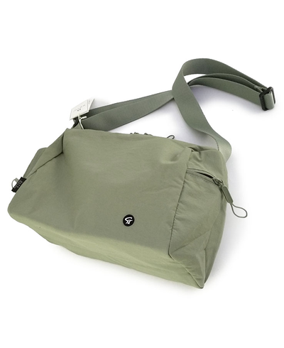 (АРТИКУЛ: 9872) СУМКА НЕБОЛЬШАЯ, ТЕКСТИЛЬ (НЕЙЛОН), БЛЕДНО-ЗЕЛЕНАЯ, РЕМЕНЬ ЧЕРЕЗ ПЛЕЧО