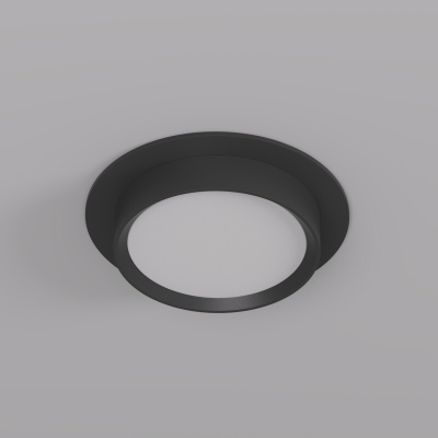 Точечный встраиваемый светильник FLAT DK2090-BK