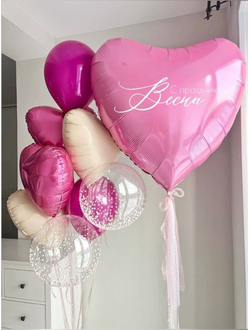 Композиция шаров С праздником Весны