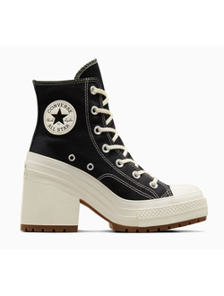 Converse Chuck 70 De Luxe Heel женские черные на каблуке A05347C