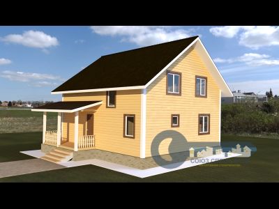 ДЖ-04 ГАБАРИТНЫЕ РАЗМЕРЫ: (8Х8,5М) 1,5 ЭТАЖА, ОБЩАЯ ПЛОЩАДЬ: 142.5М²