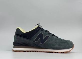 New Balance 574 Dark Grey С Мехом
