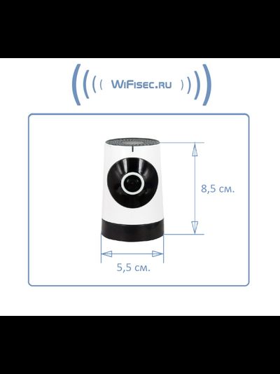 Видеоняня /WiFi IP видеокамера панорамная 180*110*  с DVR (fish_mini), HD