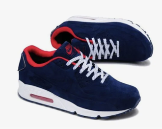 Nike Air Max 90 VT blue (Экокожа) сбоку