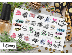 L108 Слайдер-дизайны с надписями в интернет-магазине m-nails.ru