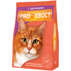 Корм Прохвост для взрослых кошек с кроликом 0,350 кг