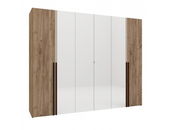 Спальня КАРА (КАРА) - КАРА 7 Шкаф для одежды и белья 6-створчатый Дуб Табачный Craft/Велюр