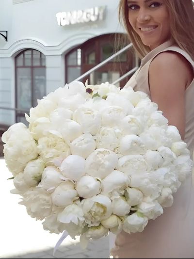 Букет из пионов "Clouds"