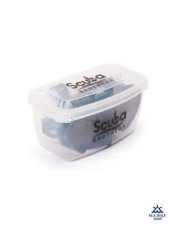 Маска для дайвинга с трубкой Scuba Brothers Flipper Black, комплект