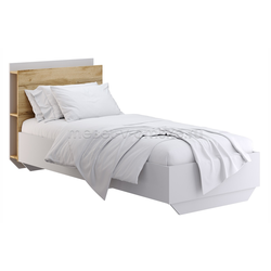 ОМ074 Кровать Авелона с полками. Размер: 946*972*2218. Спальная зона: 900*2000