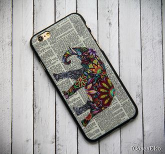 Чехол со слоном для iPhone 6/6s печатная газета