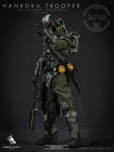Hanroku Trooper Deluxe Black (Salt Black Edition) ACTION FIGURE - GREEN WOLF GEAR
