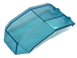 Windscreen 4 x 4 x 4 2/3 with Bar Handle, Trans-Light Blue (11289 / 6019162 / 6280333)