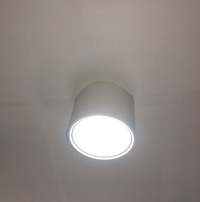 Ecola GX53 H4 5394 св-к накладной СПОТ без обода Белый матовый 82x60 SS53H4ECB
