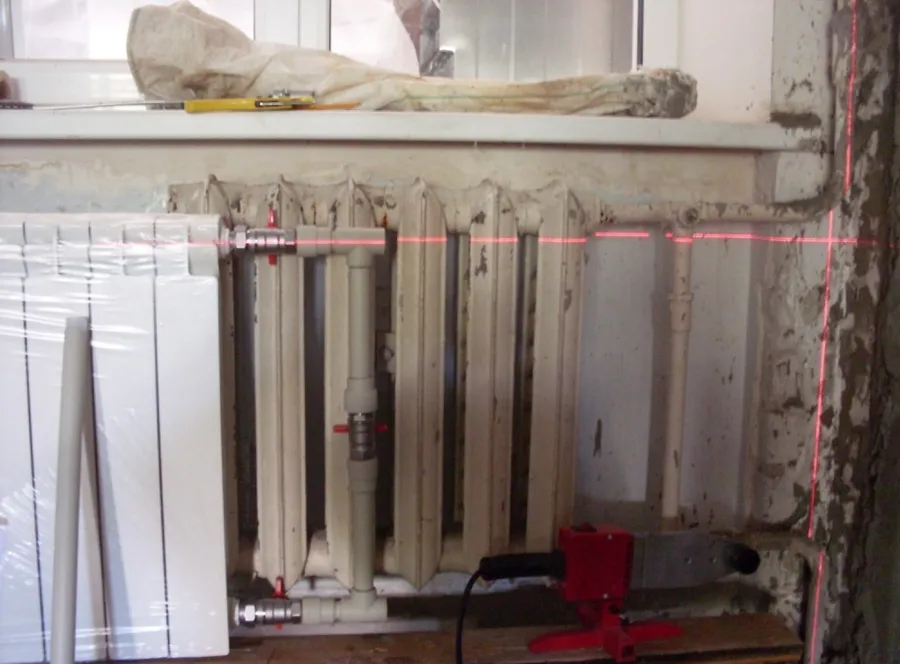 Монтаж, замена батарей