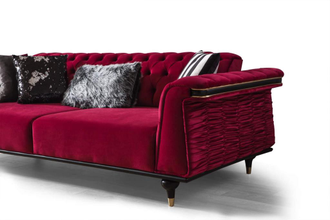 Мягкая мебель диван и кресло АТЛАНТ 8001, Стиль: Неоклассика, Массив бука | Китай