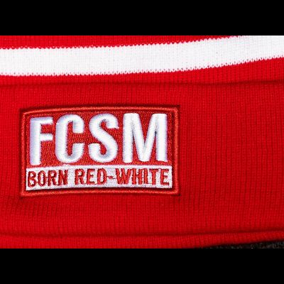 Шапка ФК СПАРТАК красно-белая 00124