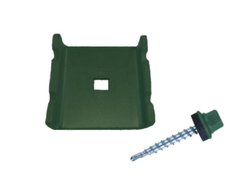 Комплект крепления №5 (саморез 5,5*38мм, скоба 40*35мм) RAL(Zn+ПП)