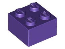 Brick 2 x 2, Dark Purple (3003 / 4225125 / 4589613 / 4653960)