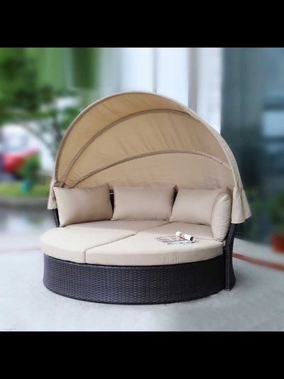 Диван-трансформер из искусственного ротанга AFM-325B Brown