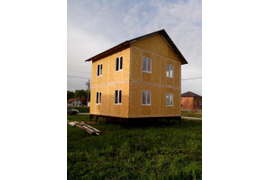 Двухэтажный дом из SIP-панелей [145м²]. (Саратовская область)