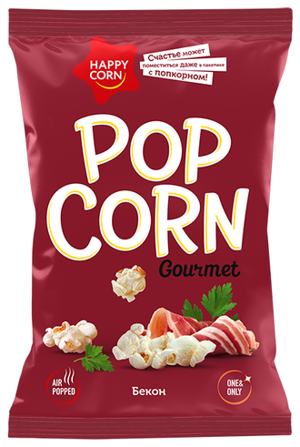 ГУРМЕТ Воздушная кукуруза &quot;Happy Corn&quot; со вкусом Бекона, в упаковке 50 гр.