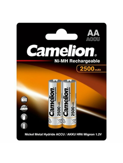Батарейка аккумуляторная никель-металлогидридная Camelion AA2500mAh/2BL 2 штуки