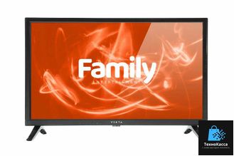 24" Телевизор VEKTA LD-24SR4850BS черный 1366x768, HD READY, 60 Гц, Wi-Fi, SMART TV, Family