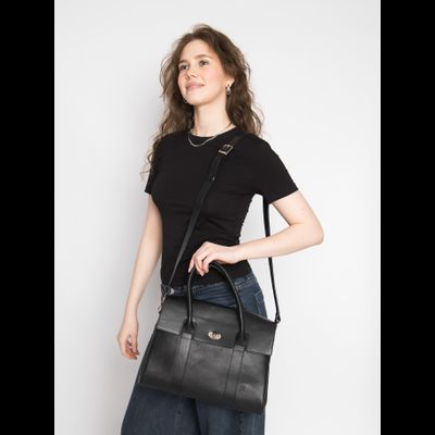 Деловая сумка Valenza Premium black (арт. 5076-51)