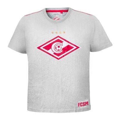 Футболка ФК СПАРТАК cерая (р.M) 110320