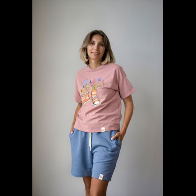 Женский костюм Розово-голубой &quot;Цветочные кеды&quot;