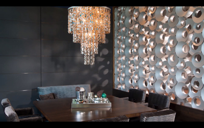 Декоративный 3D блок для перегородки из гипса (модель 108)