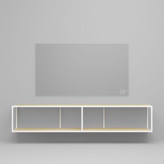 Тумба TV stand 160 lite white светлый дуб подвесной