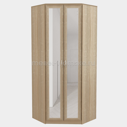 ШМ163 Шкаф Фиери угловой с зеркалом. Размер: 900*2240*900