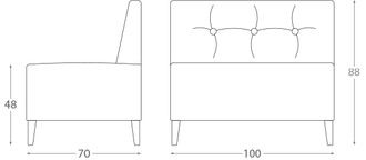 Кресло Линеар (Linear 02953)