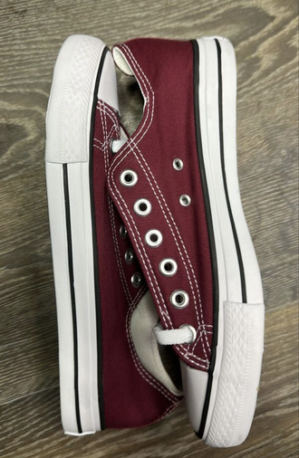 Кеды Converse All Star бордовые низкие женские 139794F