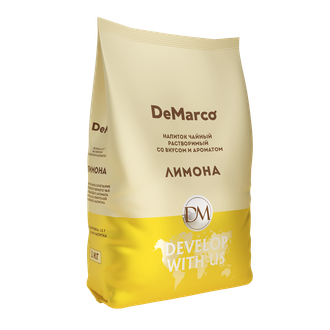 Чайный напиток растворимый со вкусом и ароматом лимона DeMarco 1кг