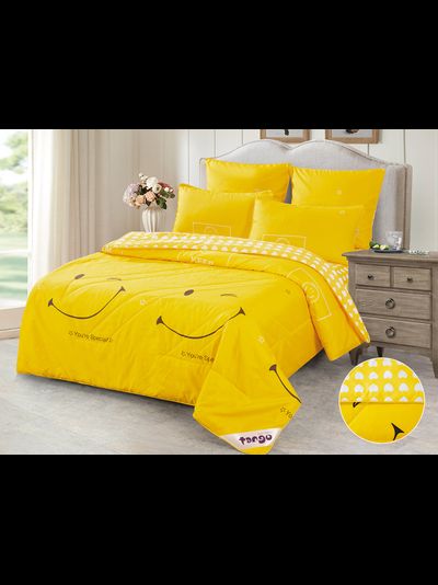 Постельное белье с одеялом TANGO De Verano микросатин семейное 150x200x2 230x250x1 50x70x2 Y500-03