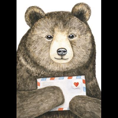 D0528 Почтовый медведь