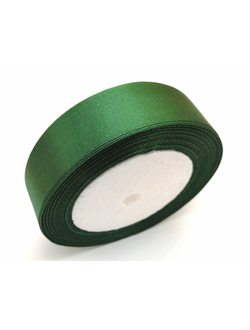 Лента атласная 25 мм, цвет темно зеленый арт. 49