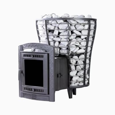 Банная печь Атмосфера V сетка нержавейка до 40 м3