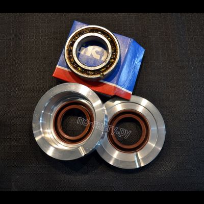 Комплект 2: дополнительный подшипник коленвала в обойме с сальником + обойма с сальником для картера РМЗ-640