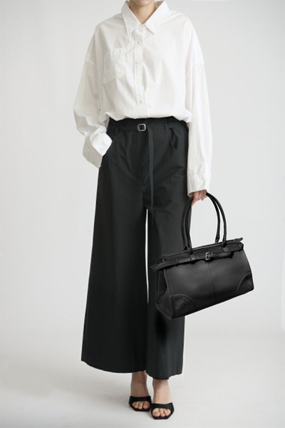 (АРТИКУЛ: 9879/1/8) СУМКА ЖЕНСКАЯ, СРЕДНЕГО РАЗМЕРА, НАТУРАЛЬНАЯ КОЖА,ЧЕРНАЯ, РУЧКИ ЧЕРЕЗ ПЛЕЧО