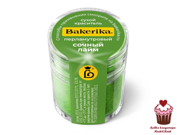 Краситель сухой перламутровый Bakerika «Сочный лайм» 4 гр